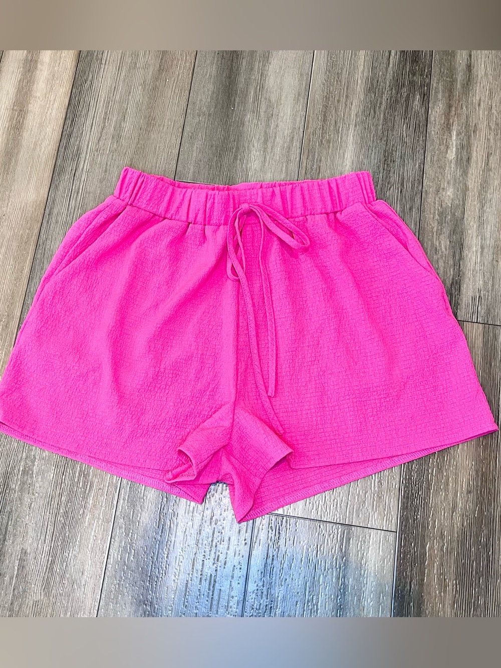 Emery Rose Women's Hot Pink Drawstring‎ Lounge Shorts